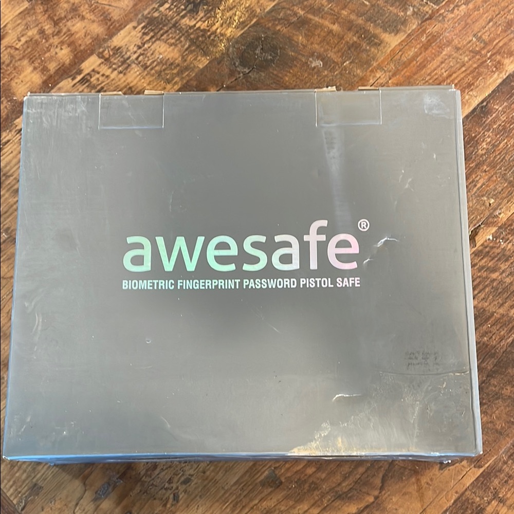 Gray Biometric Fingerprint Pistol Safe